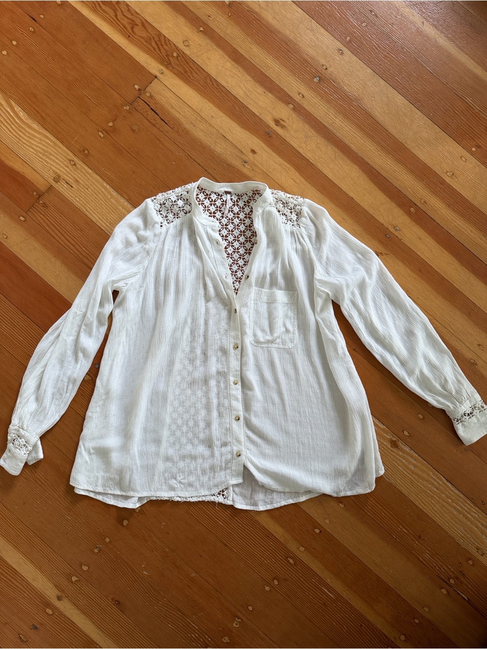 Free People The Best Blouse Ivory XS